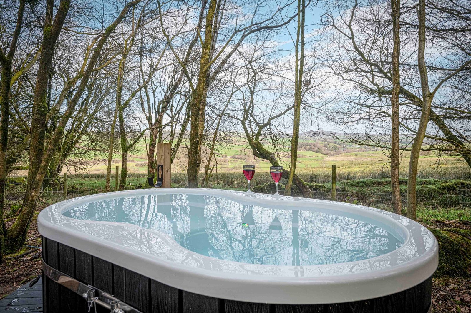 Wood-fired hot tub